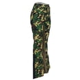 thumbnail image 4 of Blotona Women's Casual Camouflage Trousers Camo Cargo Zip Button Design Patchwork Flared Outdoor Jogger Pants with Pocket, 4 of 9