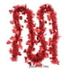 thumbnail image 3 of Guirnalda de enredadera con forma de corazón y cintas | Decoración romántica para San Valentín, bodas y fiestas | Ratán de plástico rosa o rojo de 78,74 pulgadas | 1 pieza, 3 of 8