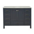 thumbnail image 5 of Horizon 48" Bathroom Vanity with Marine Gray Cabinet and Engineered Carrara Top, 5 of 6