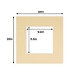 thumbnail image 3 of Tan Acid Free 20x20 Picture Frame Mats with White Core Bevel Cut for 10x10 Pictures - Fits 20x20, 3 of 4