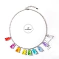 thumbnail image 4 of Collar DrippyGoods Y2K Gen Z con forma de osito de goma arcoíris, 4 of 4