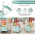 thumbnail image 2 of Foldable Utility Cart with Stair Climbing Wheels,Collapsible Rolling Crate with Magnetic Lid Telescopic Cover,Adjustable Telescoping Handle Hand Cart, 2 of 3