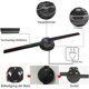 thumbnail image 5 of 3d Hologram Led Fan Projector For Festivals And Events, Halloween Display, Christmas Tree Decor, Vivid Colors, Easy Controls, 5 of 5
