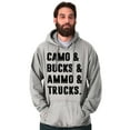 thumbnail image 5 of Camo Bucks Trucks Cute Hunter Son Hoodie Hooded Sweatshirt Men Brisco Brands L, 5 of 6