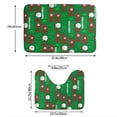 thumbnail image 3 of Yiaed Cute Santa Print Bathroom Mat Set 2 Pieces Mat Anti-Skid Pad Ultra Soft and Absorbent Bathroom Bath Mat Contour Bath Rugs for Toilet Base, 3 of 6