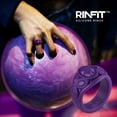 thumbnail image 4 of Rinfit Silicone Rings for Women & Men - Couple Sets Rubber Wedding Bands - Black & White, Diamond Purple, 4 of 6
