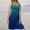 Blue, variant on Babysbule Womens Summer Dresses, Fashion Women Summer Casual Sleeveless Printed O-Neck Vest Dress