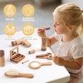 thumbnail image 4 of Set de juguetes de maquillaje de madera kienvy de 11 piezas para niñas de 3 a 6 años, 4 of 9