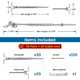 thumbnail image 2 of Muzata 30 Pares Kit De Hardware Para Barandilla De Cable De 1/8" Tensor De Palanca Swage Para Poste De Madera T316 Sistema De Barandilla De Cable De Cubierta De Acero Inoxidable Ángulo 180 Escaleras A, 2 of 5