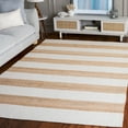 thumbnail image 2 of SAFAVIEH Natural Fiber Beckett Striped Area Rug, Natural/Ivory, 6' x 6' Square, 2 of 11