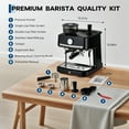 thumbnail image 5 of 20 Bar Stainless Steel Espresso Machine with Grinder – Adjustable Grind, 1.5L Removable Tank, Steam Milk Frother – Coffee Maker for Latte & Cappuccino, Home Use, 5 of 7