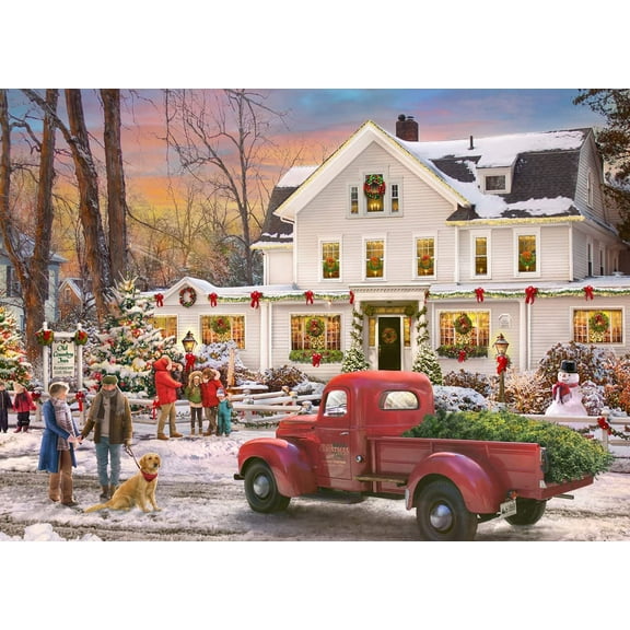Vermont Christmas Company Box of 'The Inn at Christmas' Christmas Cards - 15 Cards & 16 Foil Envelopes