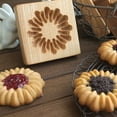 thumbnail image 4 of Wooden Cookie Stamp & Shortbread Mold Set - 3D Embossing Baking Molds for Springerle, Linzer, Maamoul Cookies | DIY Kitchen Tool, 4 of 8