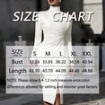 thumbnail image 2 of Morttic Women's Elegant High Neck Long Sleeve Ruched Bodycon Pencil Midi Dress with Hem Slit for Office & Formal Occasions White，S, 2 of 2