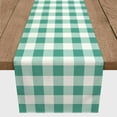 thumbnail image 3 of Creative Products Buffalo Check Teal 16x90 Poly Twill Table Runner, 3 of 3