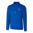 thumbnail image 2 of Men's Cutter & Buck Royal Denver Broncos Throwback Logo Traverse Stretch Quarter-Zip Pullover Top, 2 of 3