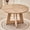 Natural Grain, variant on 47 inch Round Dining Table, Farmhouse Circle Kitchen Table, Large Wood Dinner Table for 4, Wooden Pedestal Dinning Table for Dining Room, Mid Century Modern Style, Natural