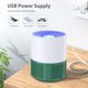 thumbnail image 2 of Lámpara antimosquitos eléctrica para interiores y exteriores, trampa para mosquitos eléctrica USB, matamoscas silencioso, eficaz (verde), 2 of 5