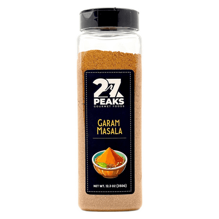 27 Peaks Gourmet No Artificial Flavors Garam Masala, 12.3 oz Bottle