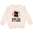 thumbnail image 2 of Inktastic 2nd Birthday Baseball 2 Year Old Boy Toddler Sweatshirt, 2 of 4