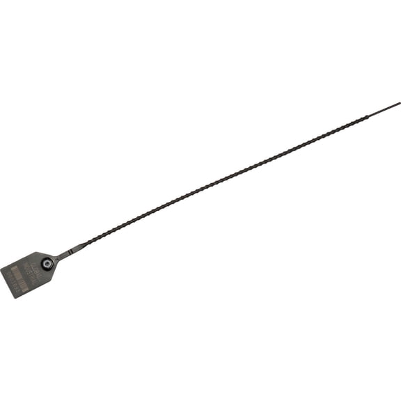 Global Industrial 670481BK Adjustable Plastic Truck Seal, Black - 15 in. - Pack of 100