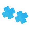 thumbnail image 2 of 2x Cubrepezones transpirables desechables cómodos finos accesorios adhesivos para el pecho Azul claro, 2 of 9