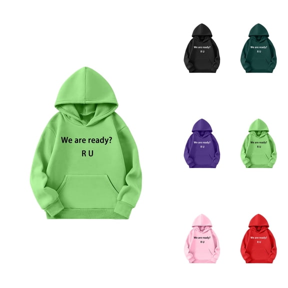 Boys Graphic Print Hooded Sweatshirt, Soft Long Sleeve Pullover Casual Jacket for Kids Youth Size 6-18