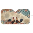 thumbnail image 3 of Xixirimido Car Windshield Sun Shade Car Sun Visor Block UV Rays Foldable Automotive Windshield Sunshades Front Window Sun Blocker Keep Your Vehicle Cool, Boho Mandala Roosters, 3 of 8
