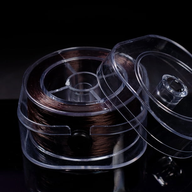 Línea elástica plana, caja cuadrada, pulsera de línea Duke, línea de cristal, cuentas para usar, cuerda elástica de línea Duke, cuerda con cuentas