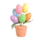 thumbnail image 3 of Decoración De Pascua, Suministros Para Fiestas, Jarrón De árbol De Huevos De Pascua Para Fiesta, Casa De Vacaciones, 20cm X 7cm X 7cm, Manchado Dorado 20cmx7cmx7cm mayimx Jarrón de árbol de huevos de Pascua, 3 of 7