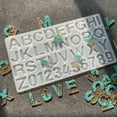 thumbnail image 1 of Xihbxyly Molde de Resina Epoxi Diy, Letras Digitales, Material Flexible Reutilizable, Alta Transparencia para Resultados Nítidos, Fácil de Limpiar, Acabado Espejo, Tamaño 36 X 19,5 Cm, Perfecto para, 1 of 4