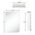 thumbnail image 5 of TEHOME Chrome Medicine Cabinet, 16.5x24 Inches, Recessed/Surface Mount, 5 of 8