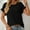 B78 Black Womens Tops Dressy Casual Clearance Under $5, variant on Cagogo Loose Fitting Ruffle Short Sleeve Tunic Tops for Womens Under $5 Summer Eyelet Embroidery Crew Neck Blouses Holiday Beach T Shirts Clothes