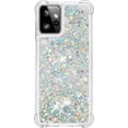 thumbnail image 2 of Case for Motorola Moto G Power 5G 2023 Case Glitter Cute Luxury Love Liquid Quicksand Clear Soft TPU Girls Women Stylish Bumper Shockproof Protective Cover for Moto G Power 5G 2023 Sliver YB, 2 of 14