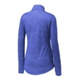 thumbnail image 4 of Sport Tek Adult Female Women Heather Long Sleeves Pullover True Royal Medium, 4 of 4