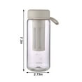 thumbnail image 2 of 600Ml Cold Brew Coffee & Tea Maker Bottle with Double Filter, Leak Proof, Bpa Free Plastic, Portable Infuser Water Bottle with Handle for Iced Tea & Fruit Infusions, 2 of 7