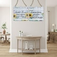 thumbnail image 3 of IH Casa Decor Wood Fence Shaped Floral Sign Asstd - Set of 2, 3 of 3