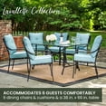 thumbnail image 4 of Hanover Lavallette 7-Piece Outdoor Dining Set in Ocean Blue, LAVDN7PC-BLU, 4 of 15
