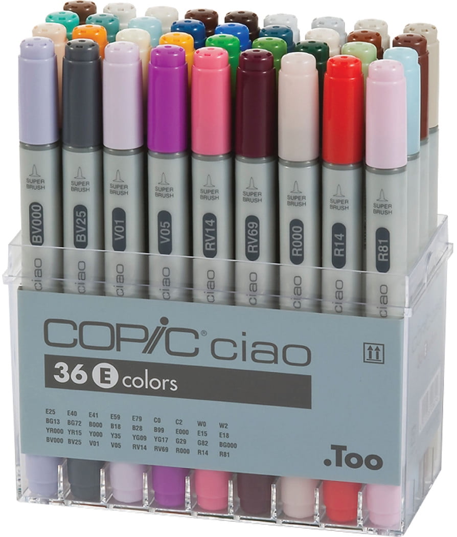 Copic Ciao 36 Brush Pen Marker Set B Graphics & Manga 