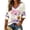 67#White, variant on Halloween Shirts for Women Cute Ghost Graphic Tee Oversized 3/4 Sleeve V Neck T-Shirt Funny Pumpkin Print Spooky Fall Top