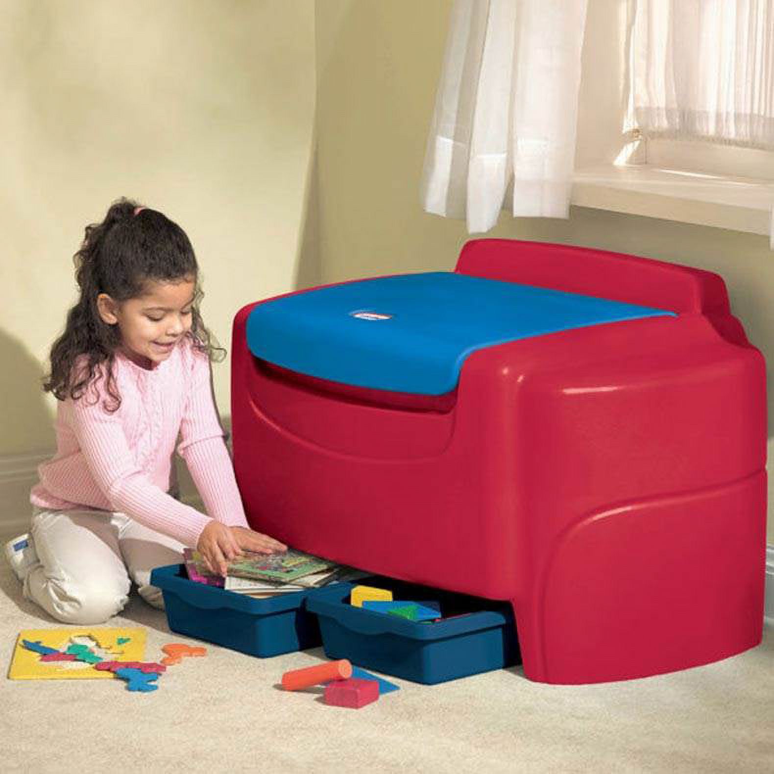 Little Tikes Sort 'n Store Toy Chest and Drawers - Primary Colors | 606540P - image 3 of 3