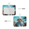 thumbnail image 2 of Cauagu Stylish Dog in Denim Outfit for ID Badge Holder,Badge Holder with Windows Key Card Work Badge Sleeve for Office/ Factory/ID Credit Cards/Proximity Key Cards, 2 of 7