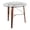 Walnut Wood, Clear Glass, variant on Lumisource Trilogy Contemporary Round Dinette Table in Walnut Wood and Clear Glass