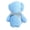 E002- Blue, variant on Hand Towel for Bathroom, Soft Teddy Bear, 18X30 In, Warp Knitted, Waffle Pattern, Moisture Wicking, Gift, Bow, Bear, Blush, Holiday 1 Pc