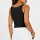 thumbnail image 5 of TaTaai Women's Casual Ribbed Tank Top V-Neck Sleeveless Solid Color Knit Vest Soft Stretchy Lightweight Spring Summer Daily Beach Wear Gift, 5 of 6