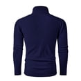 thumbnail image 2 of Men Turtleneck Cable Knit Sweater Long Sleeve Pullover Classic Fit Solid Color Top, 2 of 7