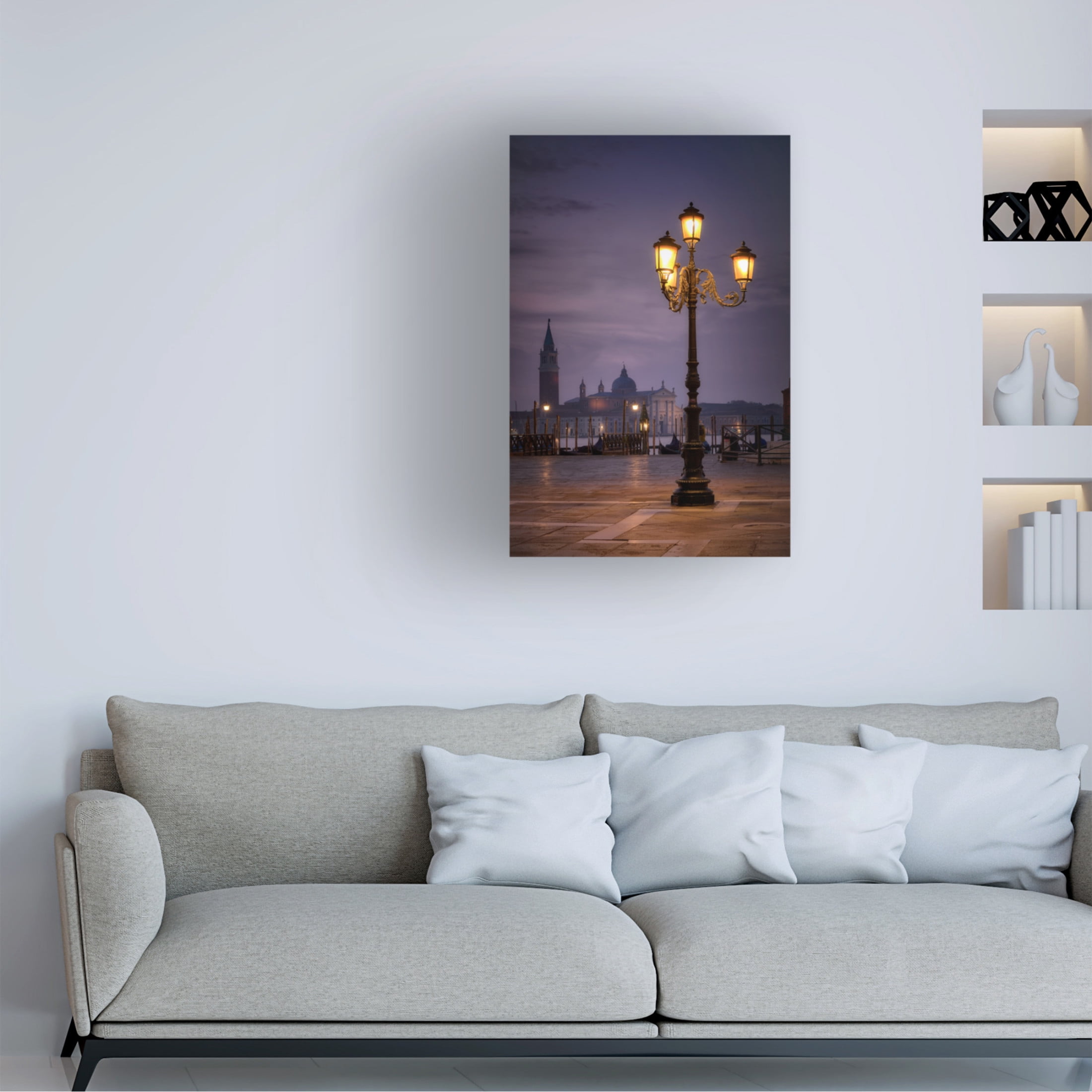 Trademark Fine Art Bartolome Lopez Sunrise in Venice Canvas Wall Art