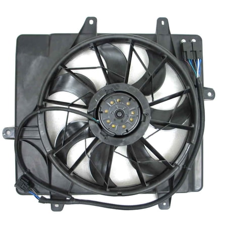 Agility Auto Parts 6015107 Dual Radiator and Condenser Fan Assembly for Chrysler Specific Models