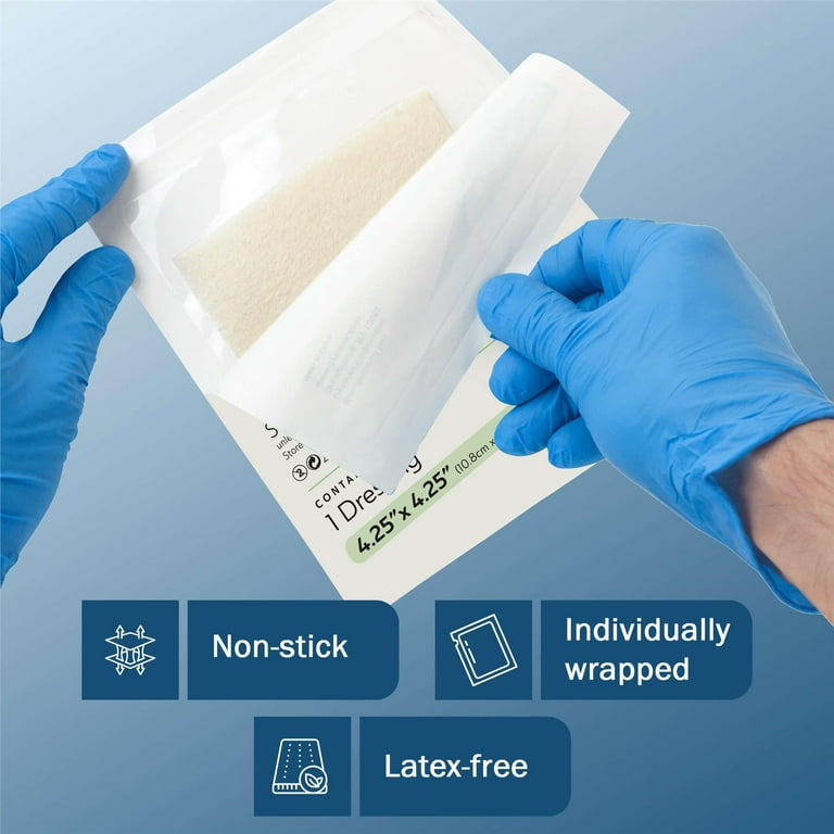 Tender Gentle Calcium Alginate Wound Dressing 2" x 2" - 10 ct. Individually Wrapped, Non Stick, Sterile Highly Absorbent Dressings - Walmart.com Tender Gentle Calcium Alginate Wound Dressing 2" x 2" - 10 ct. Individually Wrapped, Non Stick, Sterile Highly Absorbent Dressings - Walmart.com