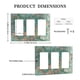 thumbnail image 5 of Plato decorativo de pared Yamxbfa Turquesa Emperors Green Marbl, 5 of 8